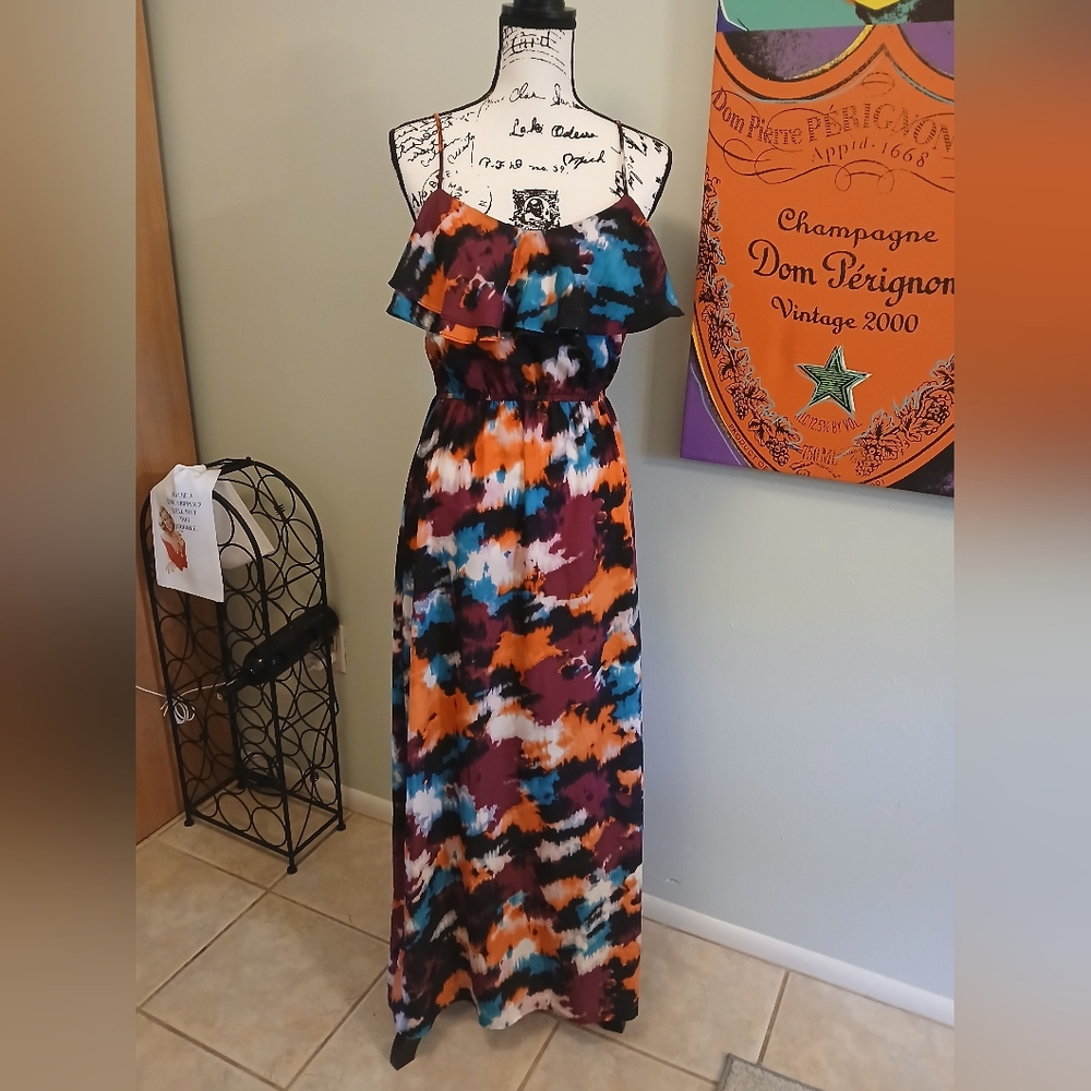 Multicolor Maxi Dress..Ann Taylor LOFT